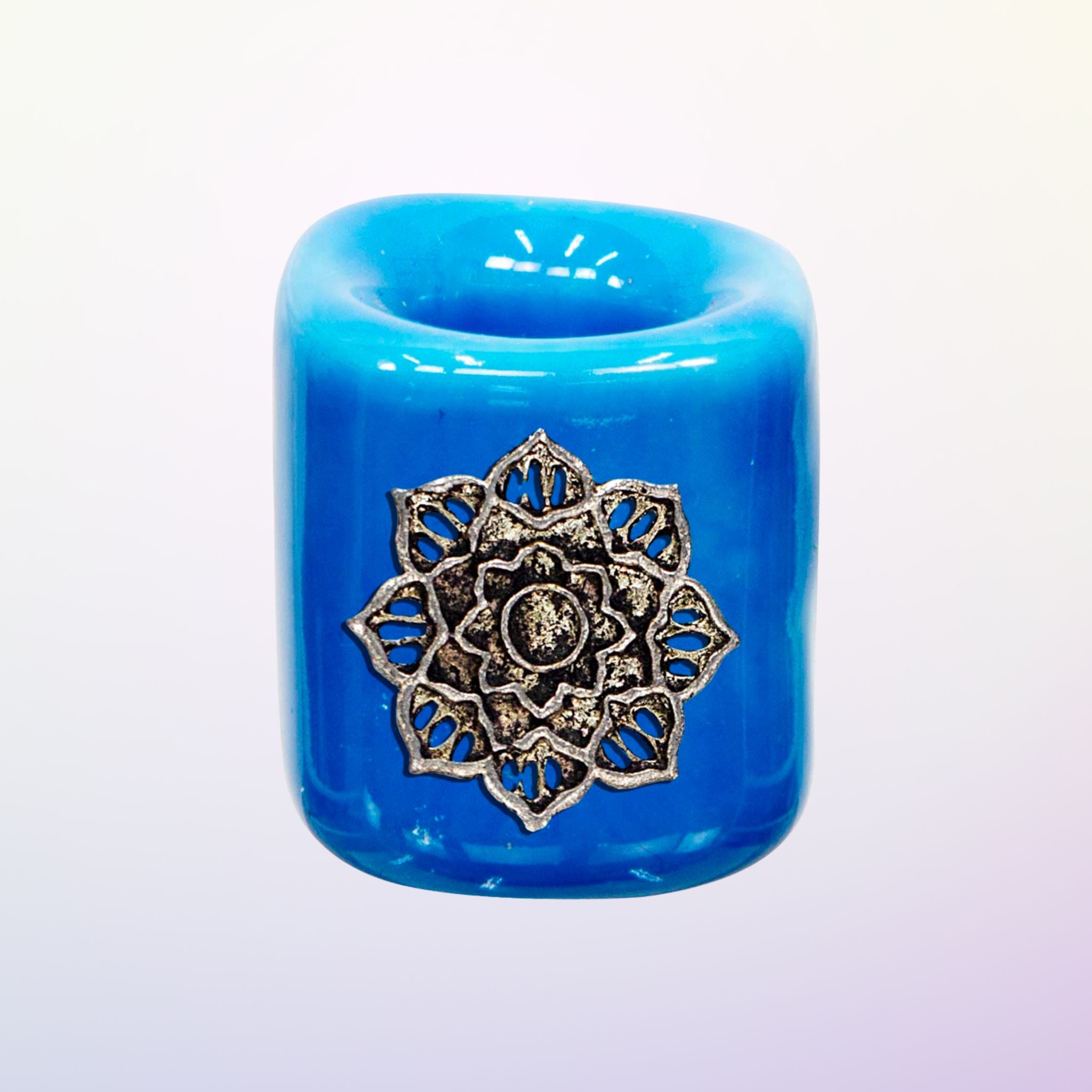 Porte Mini Chandelle en Céramique - Lotus