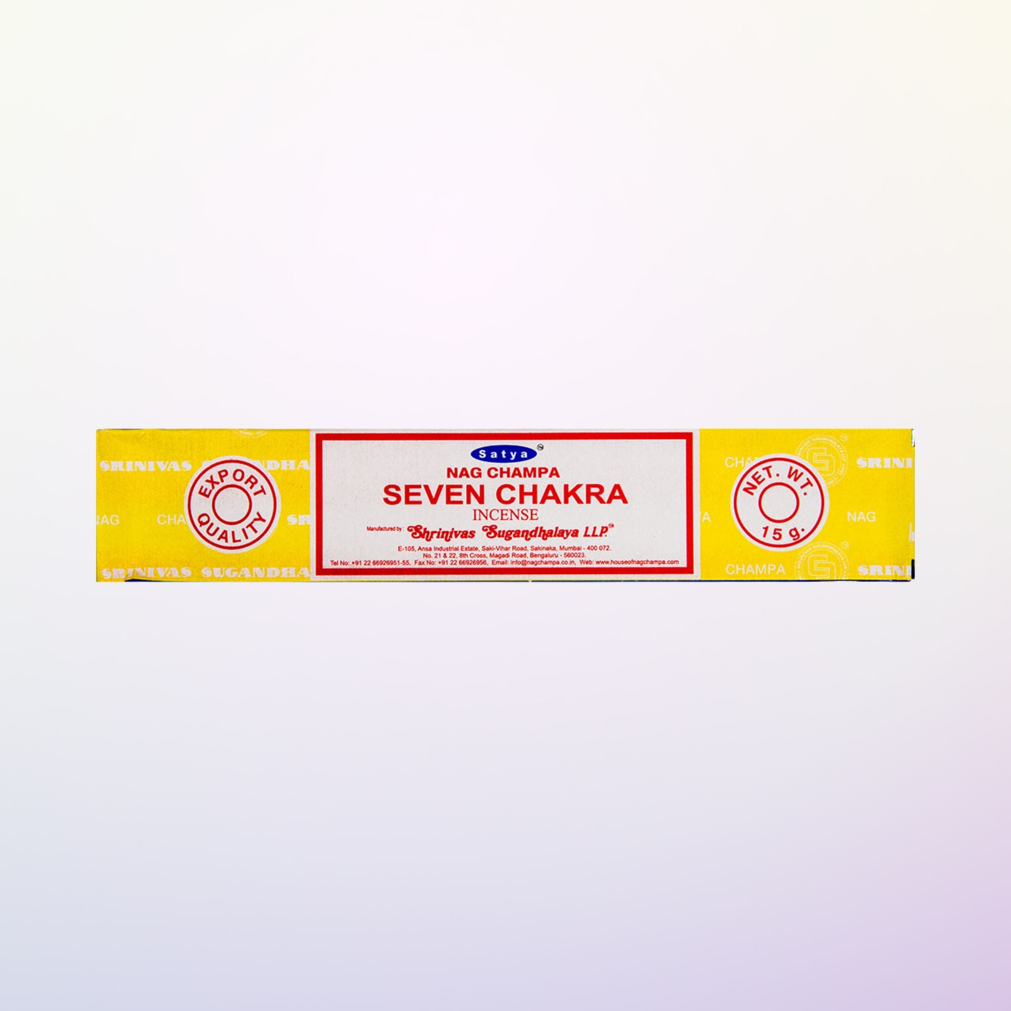 Encens Satya Sept Chakras