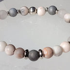 Bracelet de Jaspe Rose Zébrée