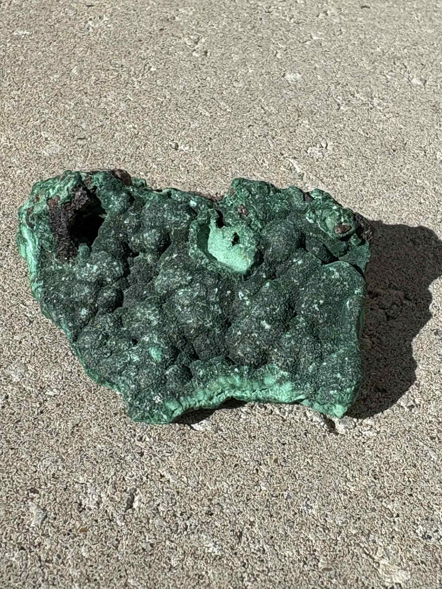 Malachite brute du Congo
