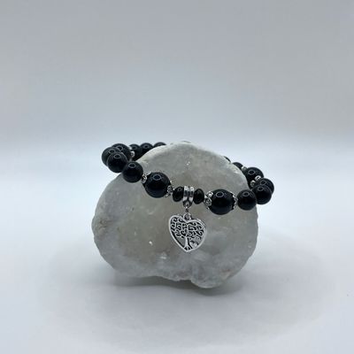 Bracelet d'Obsidienne Œil Céleste