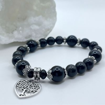 Bracelet d'Obsidienne Œil Céleste